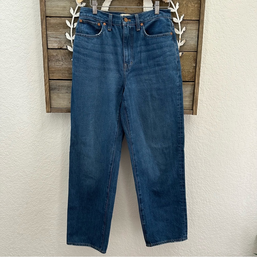 Madewell Baggy‎ Straight Jeans cotton hemp denim ladies size 28